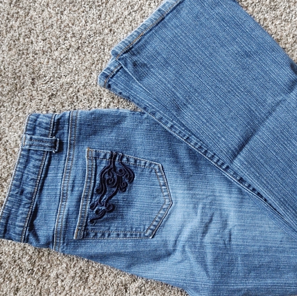St. John's Bay Size 10 Stretch Jeans Embroidered!